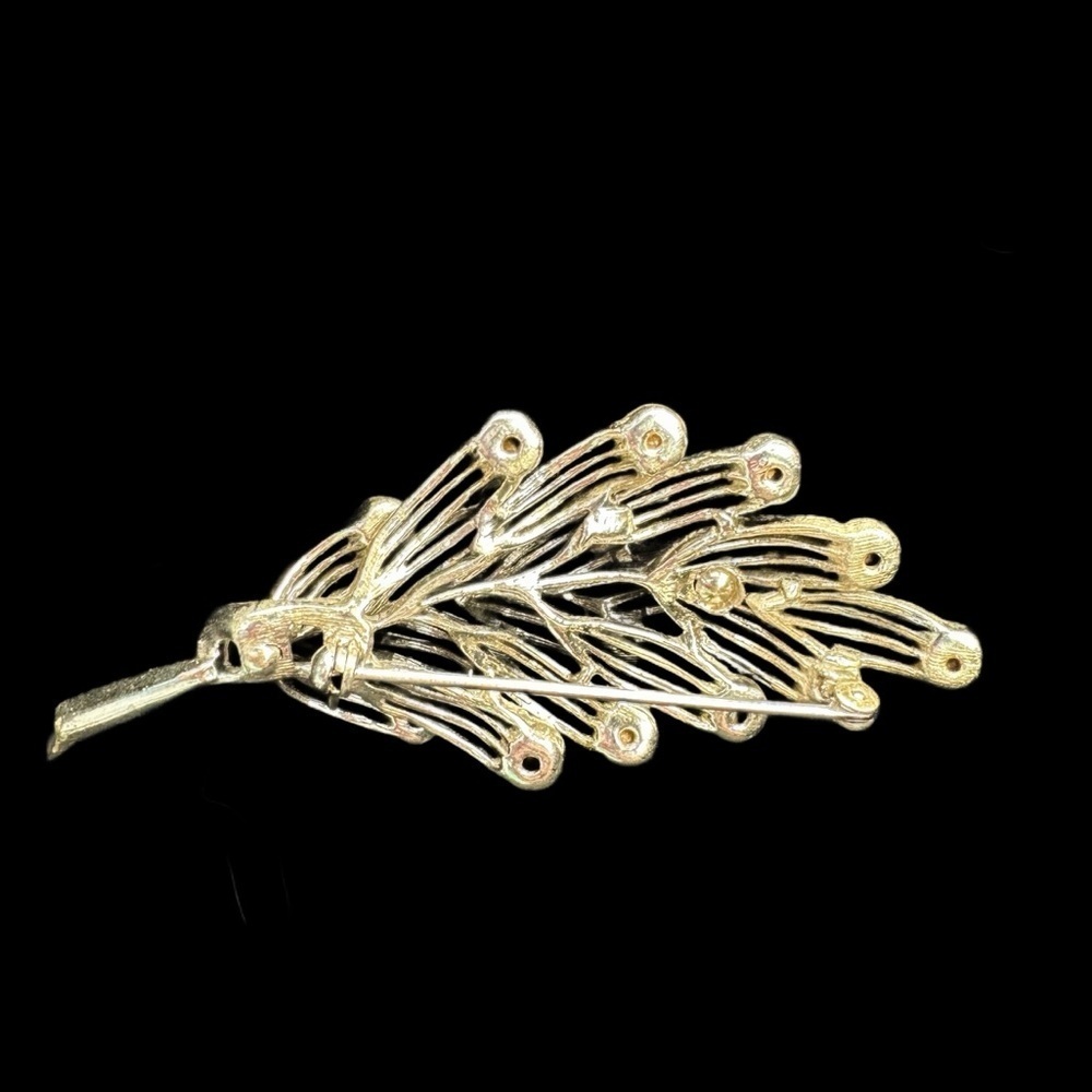 Gorgeous Vintage Gold and Multicolor Crystal Brooch - MINT CONDITION - Picture 4 of 5